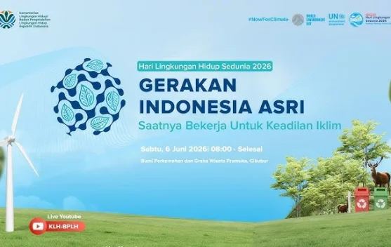 Ilustrasi aksi bersih-bersih komunitas untuk Gerakan Nasional ASRI pada Hari Lingkungan Hidup 2026