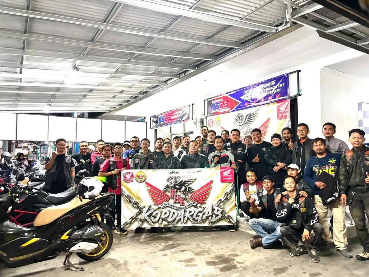 Kopdargab Paguyuban Honda Kuningan berkumpul di RG23 Garage Bengkel, Kuningan