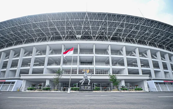 Ilustrasi pengaturan lalu lintas di sekitar Stadion Gelora Bung Karno Jakarta