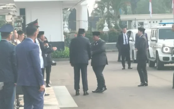 Presiden Prabowo tiba di Kementerian Pertahanan untuk persemayaman Ryamizard Ryacudu
