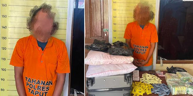 Barang bukti diduga sabu 8,4 kilogram diamankan di Bandara Silangit