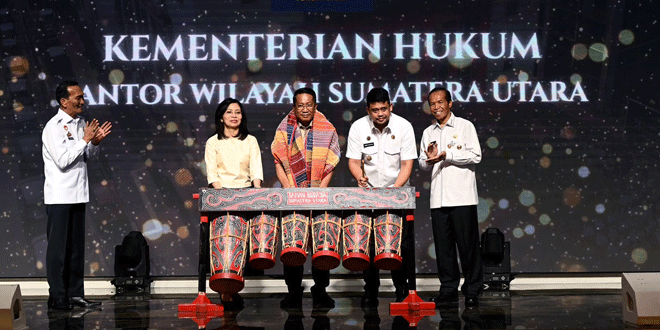 Peresmian Pos Bantuan Hukum di Sumatera Utara oleh Gubernur dan Kementerian Hukum