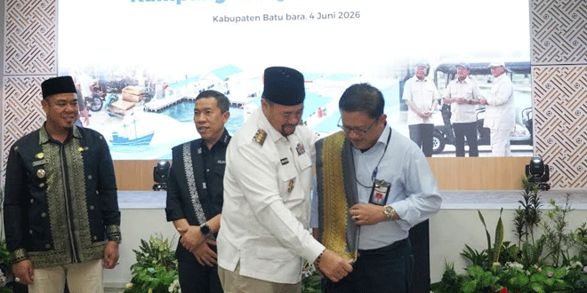 Rapat koordinasi Kampung Nelayan Merah Putih di Aula Kantor Bupati Batubara