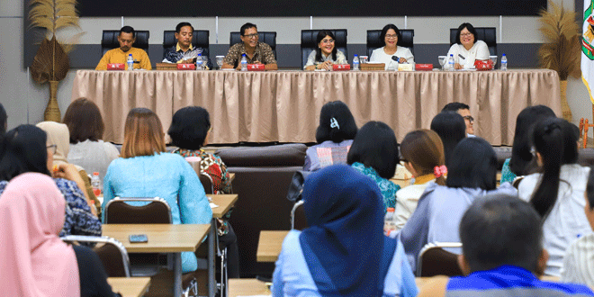 Rapat persiapan monitoring TP PKK di gedung serbaguna Pemko Pematangsiantar