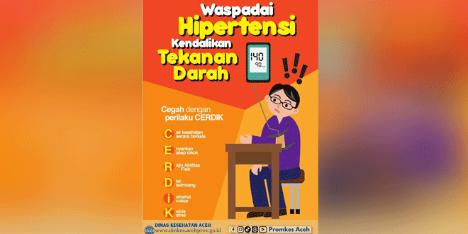 Ilustrasi pemeriksaan tekanan darah sebagai upaya pencegahan hipertensi