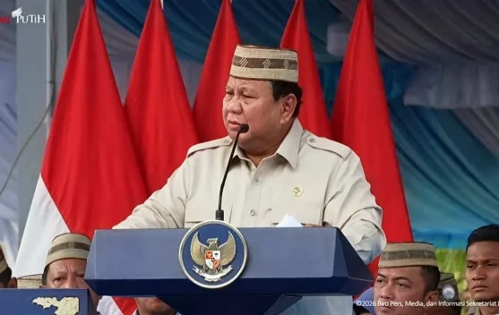 Presiden Prabowo berbicara di hadapan petani dan nelayan di Gorontalo