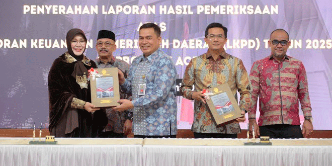 Wali Kota Banda Aceh menerima opini WTP ke-18 dari BPK Aceh