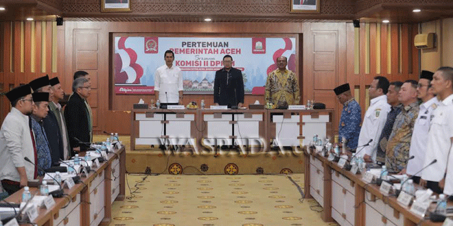 Pertemuan Pemerintah Aceh dan Komisi II DPR RI membahas Dana Otsus dan revisi UUPA
