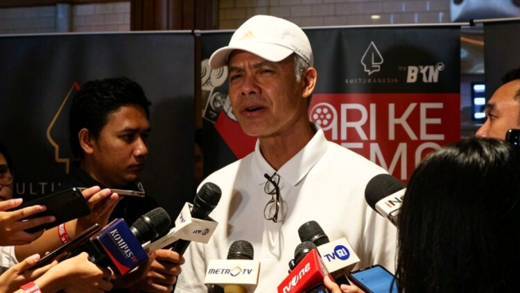 Ganjar Pranowo menghadiri nobar Ghost in the Cell dan berbicara tentang seni sebagai ekspresi kritik sosial