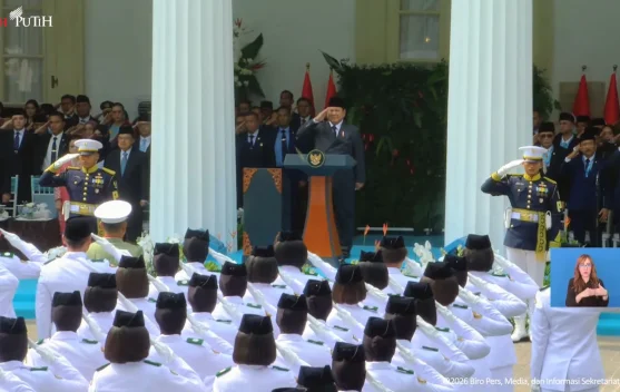 Presiden Prabowo memimpin upacara Hari Lahir Pancasila di Gedung Pancasila Jakarta