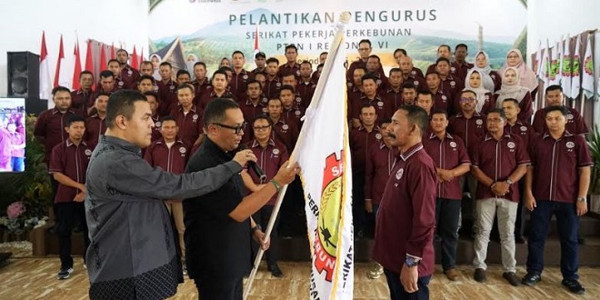 Pelantikan M Yacob AR Akop Cobra sebagai Ketua SPBUN PTPN IV di Langsa