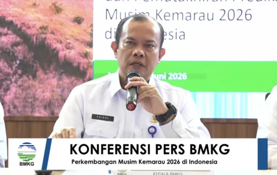 Peta prediksi musim kemarau dan wilayah terdampak El Nino 2026 oleh BMKG