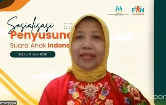 Anak-anak berpartisipasi dalam proses pengumpulan Suara Anak Indonesia 2026