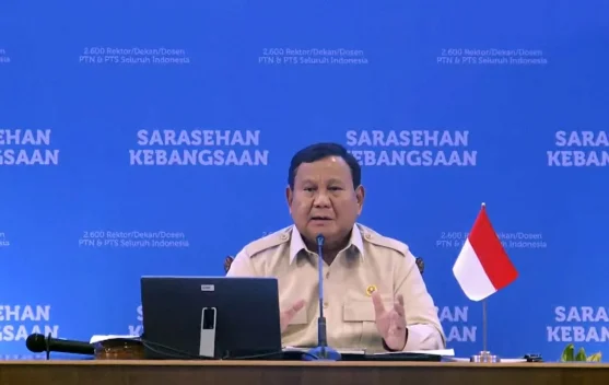 Presiden berbicara saat penutupan KSTI 2026 di JICC tentang inovasi kampus
