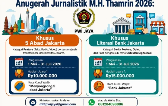 Panggung penyerahan penghargaan MHT Award di Balai Kota DKI Jakarta