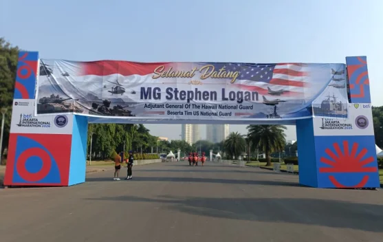 Delegasi Hawaii National Guard disambut di Monumen Nasional Jakarta pada 11 Juni 2026