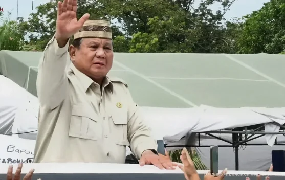Presiden Prabowo berbicara saat PENAS Petani dan Nelayan di Gorontalo
