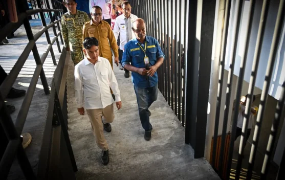 Pasar Lama Mbongawani yang telah direvitalisasi di Kabupaten Ende, Nusa Tenggara Timur