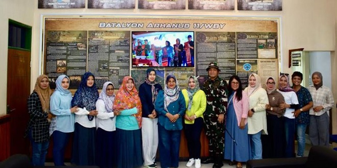 Kunjungan TP PKK Kota Binjai ke YonArhanud 11 Wira Bhuana Yudha