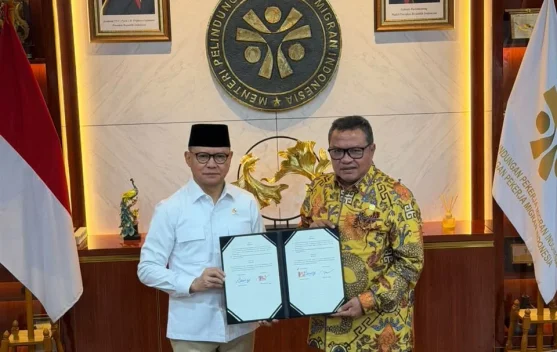 Penandatanganan MoU Kementerian P2MI dengan Pemprov Banten, Krakatau Steel, dan Ika Untirta
