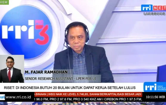 Ilustrasi lulusan mencari pekerjaan dan mengikuti proses rekrutmen