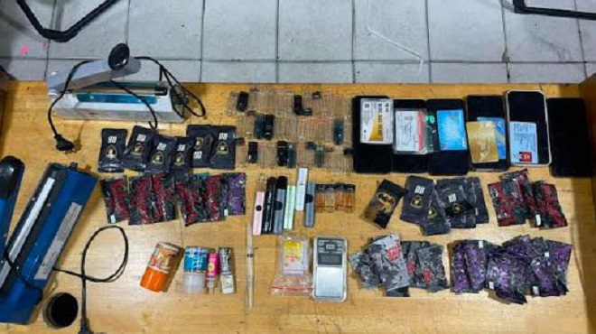 Penggerebekan home industri pod getar narkoba di Sunggal Medan