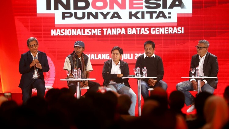 Suasana Red Talks 2026 di Malang Creative Center saat diskusi nasionalisme dan pemuda