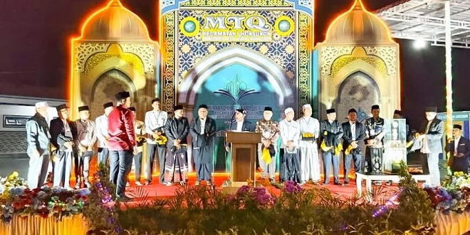 Pembukaan MTQ Kecamatan Lhoksukon 2026 di halaman Masjid Al-Ihsan