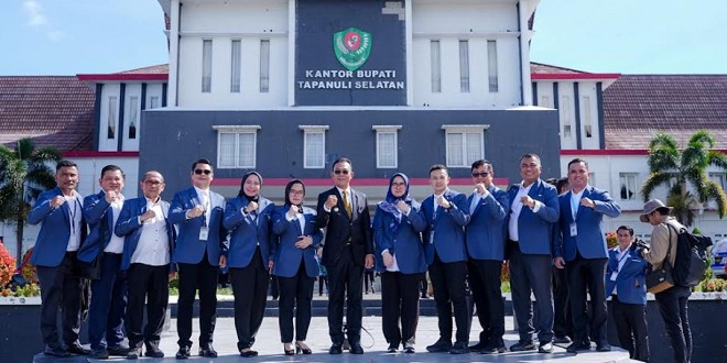 Peserta PKN Tingkat II saat visitasi di kantor BPBD Kabupaten Tapanuli Selatan