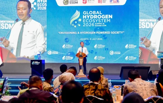 Bus H2 DDF dan peta Green Hydrogen Corridor menghubungkan Jakarta-Karawang-Patimban
