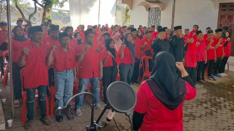 Suasana Musyawarah Ranting PDI Perjuangan Kabupaten Malang saat konsolidasi pengurus