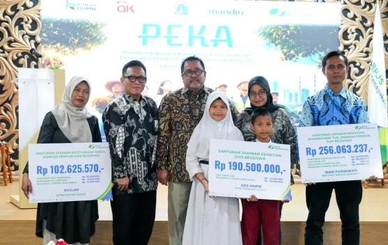 Peserta Program PEKA menerima pelatihan kewirausahaan di Graha BPJAMSOSTEK Jakarta