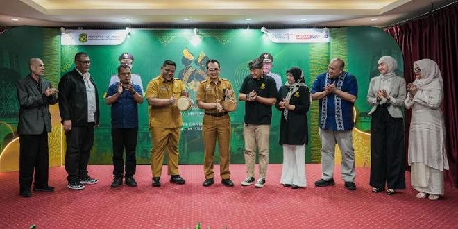 Suasana pembukaan Putra Putri Kebudayaan Kota Medan 2026 di Royal Suite Condotel Medan