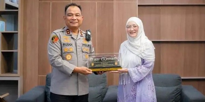 Kapolda Aceh menerima kunjungan Ombudsman Aceh di Mapolda Aceh