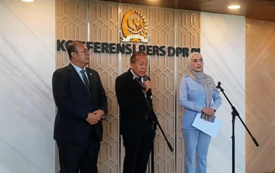 Ilustrasi ruang rapat DPR saat pembahasan RUU Perampasan Aset di Senayan