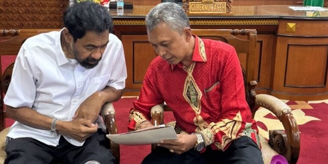 Petani Aceh bekerja di sawah pasca bencana hidrometeorologi