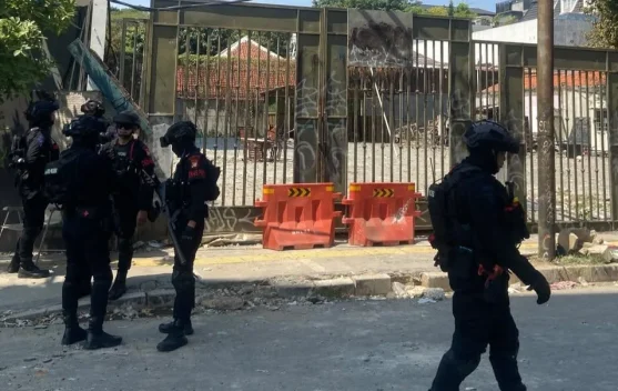 Polisi di lokasi kericuhan Jalan Tambak Menteng