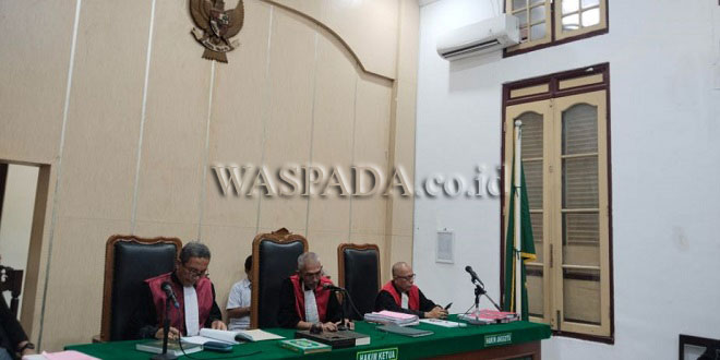 Sidang vonis pengedar sabu mahasiswa di Pengadilan Negeri Medan