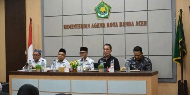 Suasana pembinaan wawasan kebangsaan ASN Kemenag Kota Banda Aceh bersama Densus 88