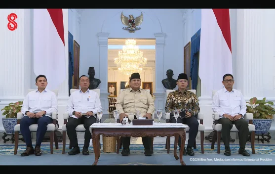 Presiden Prabowo meresmikan groundbreaking Proyek LNG Abadi Masela secara virtual dari Istana Merdeka