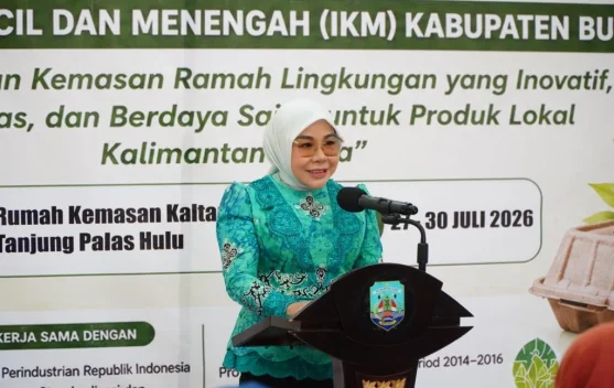 Ketua Dekranasda Kaltara membuka pelatihan kemasan ramah lingkungan di Tanjung Palas