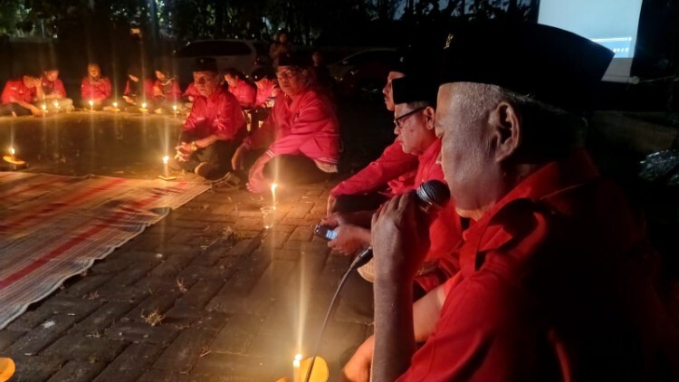 Renungan peringatan Kudatuli oleh PDI Perjuangan Kabupaten Madiun