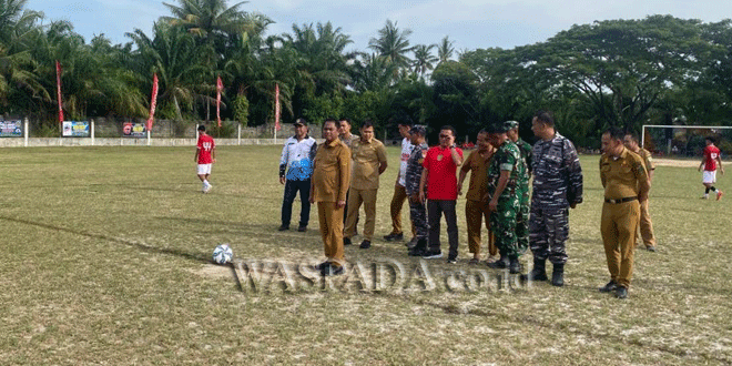 Pembukaan Piala Bupati Sergai U-23 di Stadion Mini Nagur