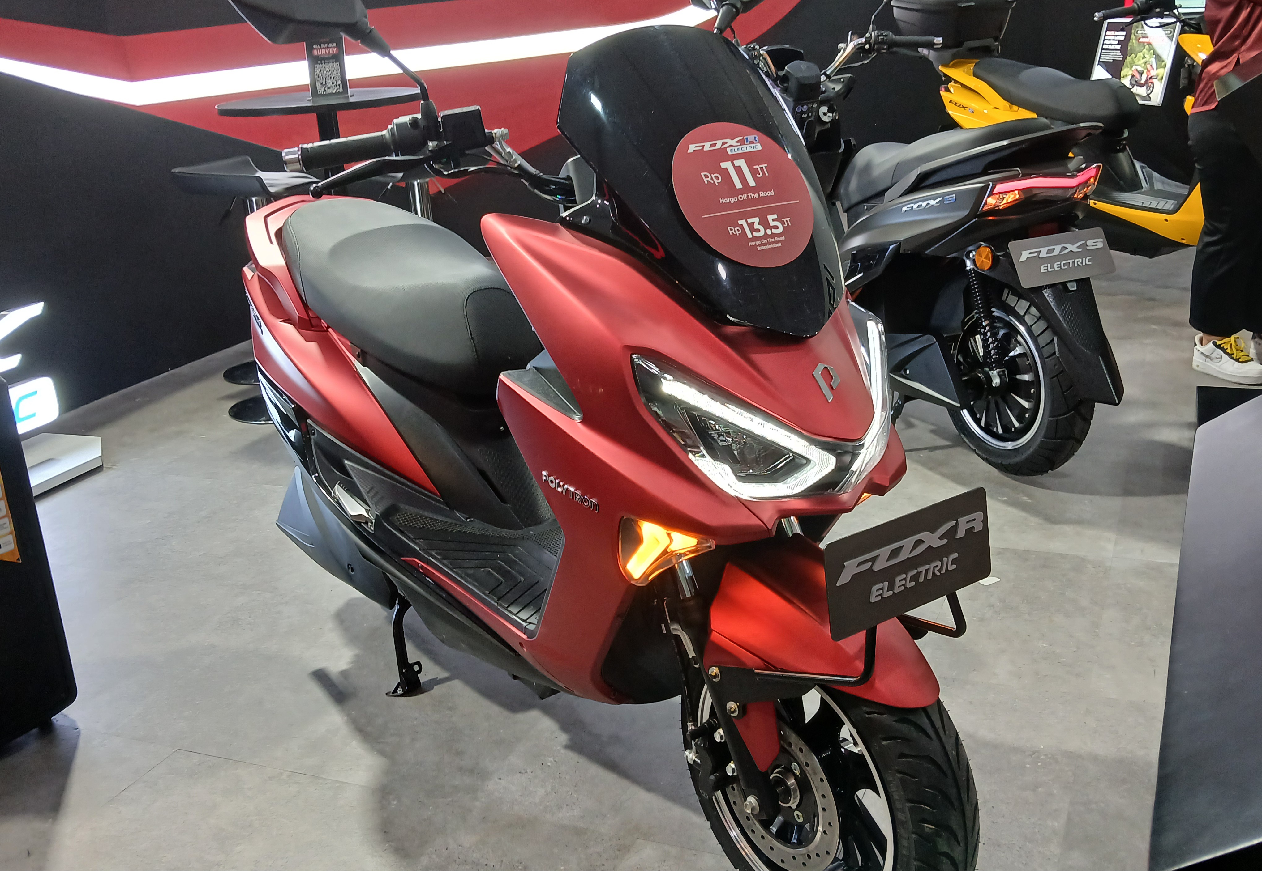 Ilustrasi motor listrik di pameran