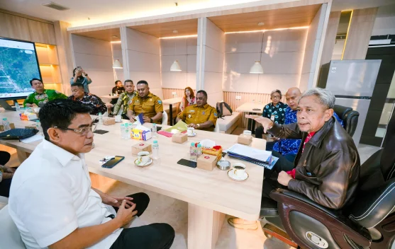 Ilustrasi pembangunan sekolah di Parigi Moutong, Sulawesi Tengah