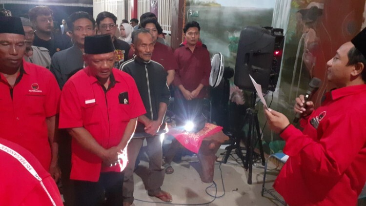 Suasana Musyawarah Ranting PDI Perjuangan Kecamatan Durenan di Trenggalek