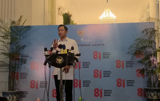 Menko AHY memberi keterangan soal langkah antisipasi El Nino Godzila di Istana