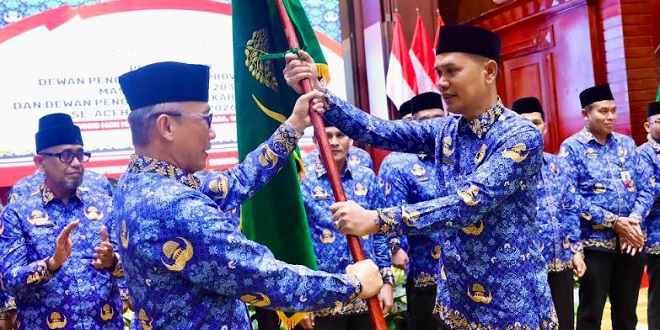 Muhammad Nasir dilantik sebagai Ketua KORPRI Aceh di Anjong Mon Mata