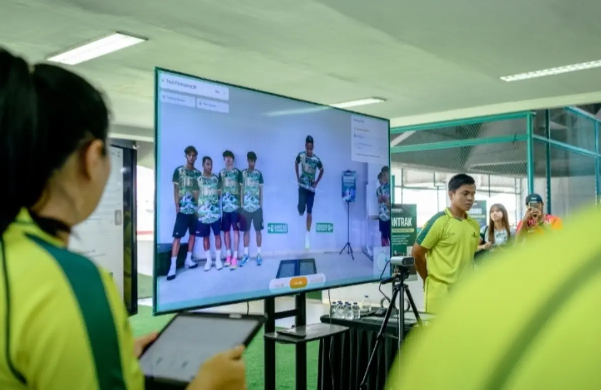Pengukuran kondisi pemain Persebaya menggunakan perangkat VALD Performance di Gelora Bung Tomo