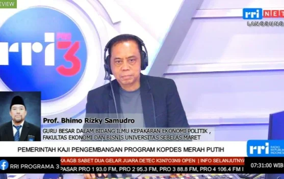 Ilustrasi pembangunan dan pengelolaan koperasi desa Merah Putih
